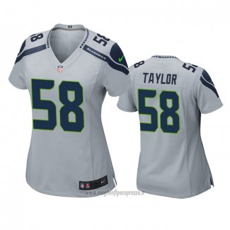 Maglia NFL Game Donna Seattle Seahawks Darrell Taylor Grigio