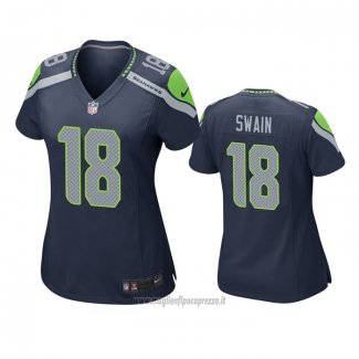 Maglia NFL Game Donna Seattle Seahawks Freddie Swain Blu