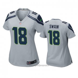 Maglia NFL Game Donna Seattle Seahawks Freddie Swain Grigio