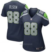 Maglia NFL Game Donna Seattle Seahawks Greg Olsen Blu