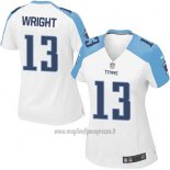 Maglia NFL Game Donna Tennessee Titans Wright Bianco