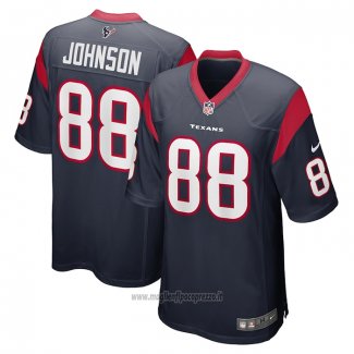 Maglia NFL Game Houston Texans Johnny Johnson Blu