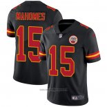 Maglia NFL Game Kansas City Chiefs 15 Patrick Mahomes Nero