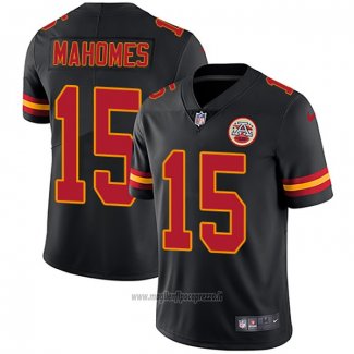 Maglia NFL Game Kansas City Chiefs 15 Patrick Mahomes Nero