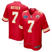 Maglia NFL Game Kansas City Chiefs Harrison Butker Super Bowl Lvii Patch Rosso