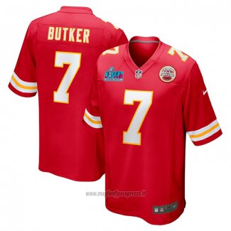 Maglia NFL Game Kansas City Chiefs Harrison Butker Super Bowl Lvii Patch Rosso