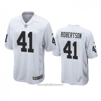 Maglia NFL Game Las Vegas Raiders Amik Robertson Bianco