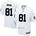 Maglia NFL Game Las Vegas Raiders Brown Bianco