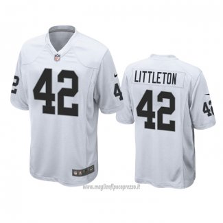 Maglia NFL Game Las Vegas Raiders Cory Littleton Bianco