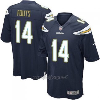 Maglia NFL Game Los Angeles Chargers Fouts Blu2