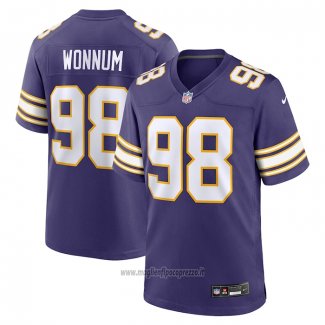 Maglia NFL Game Minnesota Vikings D.j. Wonnum Classic Viola