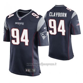 Maglia NFL Game New England Patriots Adrian Clayborn Blu