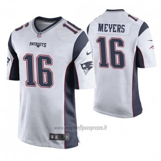 Maglia NFL Game New England Patriots Jakobi Meyers Bianco