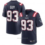 Maglia NFL Game New England Patriots Lawrence Guy Blu