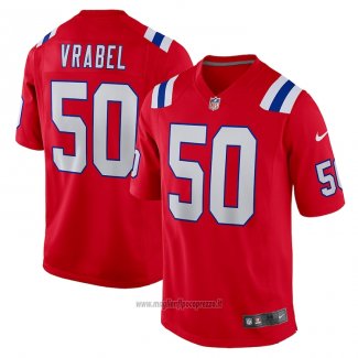 Maglia NFL Game New England Patriots Mike Vrabel Retired Alternato Rosso