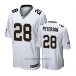 Maglia NFL Game New Orleans Saints 28 Adrian Peterson Bianco