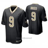 Maglia NFL Game New Orleans Saints Drew Brees Nero