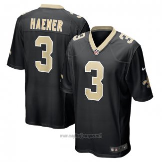 Maglia NFL Game New Orleans Saints Jake Haener Nero