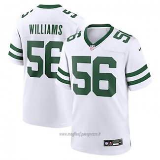 Maglia NFL Game New York Jets Quincy Williams Bianco