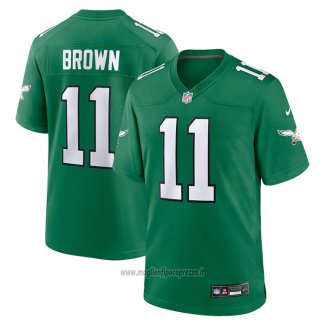 Maglia NFL Game Philadelphia Eagles A.J. Brown Super Bowl Lvii Patch Atmosphere Fashion Grigio