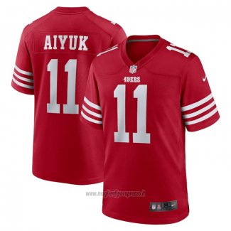 Maglia NFL Game San Francisco 49ers Brandon Aiyuk Rosso2