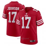 Maglia NFL Game San Francisco 49ers Josh Johnson Home Rosso