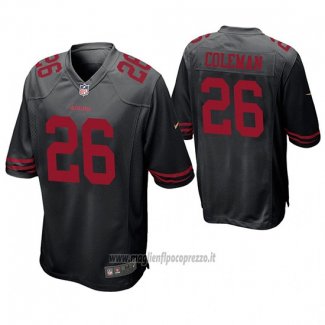 Maglia NFL Game San Francisco 49ers Tevin Coleman Nero