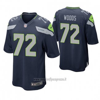 Maglia NFL Game Seattle Seahawks Al Woods Blu
