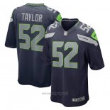 Maglia NFL Game Seattle Seahawks Darrell Taylor 52 Blu