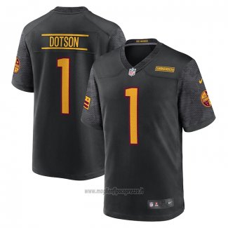 Maglia NFL Game Washington Commanders Jahan Dotson Alternato Nero