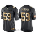 Maglia NFL Gold Anthracite Carolina Panthers Kuechly Salute To Service 2016 Nero