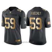 Maglia NFL Gold Anthracite Carolina Panthers Kuechly Salute To Service 2016 Nero