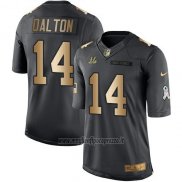 Maglia NFL Gold Anthracite Cincinnati Bengals Dalton Salute To Service 2016 Nero