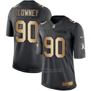 Maglia NFL Gold Anthracite Houston Texans Clowney Salute To Service 2016 Nero
