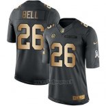 Maglia NFL Gold Anthracite Pittsburgh Steelers Bell Salute To Service 2016 Nero