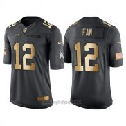 Maglia NFL Gold Anthracite Seattle Seahawks Fan Salute To Service 2016 Nero