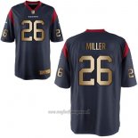 Maglia NFL Gold Game Houston Texans Miller Profundo Blu