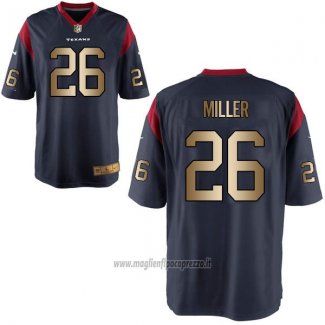 Maglia NFL Gold Game Houston Texans Miller Profundo Blu