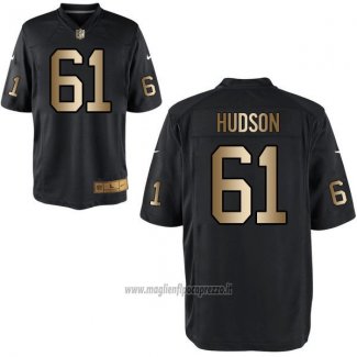 Maglia NFL Gold Game Las Vegas Raiders Hudson Nero