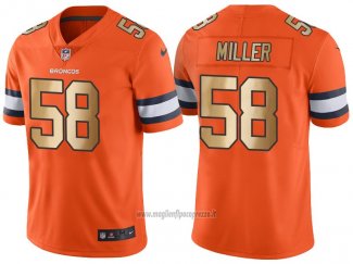 Maglia NFL Gold Legend Denver Broncos Miller Arancione