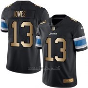 Maglia NFL Gold Legend Detroit Lions Jones Nero