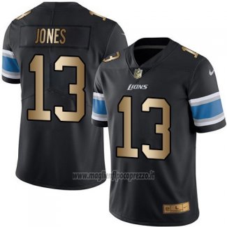 Maglia NFL Gold Legend Detroit Lions Jones Nero