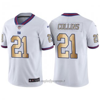 Maglia NFL Gold Legend New York Giants Collins Bianco
