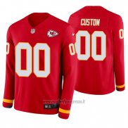 Maglia NFL Kansas City Chiefs Personalizzate Rosso Therma Manica Lunga
