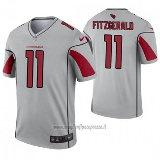 Maglia NFL Legend Arizona Cardinals 11 Larry Fitzgerald Inverted Grigio