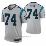 Maglia NFL Legend Carolina Panthers 74 Greg Little Inverted Grigio