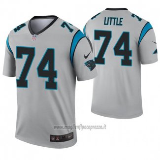 Maglia NFL Legend Carolina Panthers 74 Greg Little Inverted Grigio
