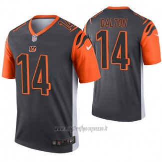 Maglia NFL Legend Cincinnati Bengals 14 Andy Dalton Inverted Grigio