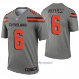Maglia NFL Legend Cleveland Browns 6 Baker Mayfield Inverted Grigio