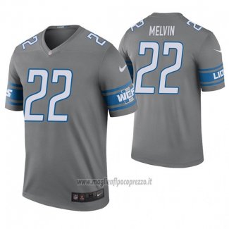 Maglia NFL Legend Detroit Lions Rashaan Melvin Blu Acciaio Color Rush